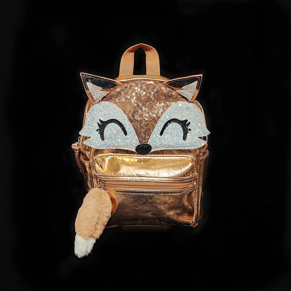 Gold Fox Mini Backpack with Glitter Ears